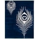 preview thumbnail 39 of 60, SAFAVIEH Handmade Soho Simi Peacock Feather N.Z. Wool Rug