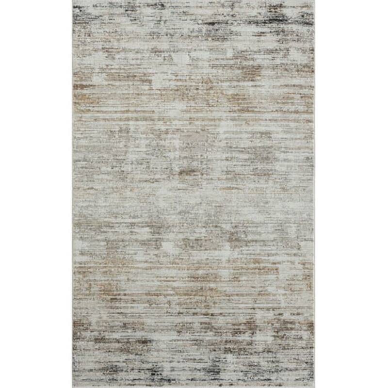Sevita Gray Multi Transitional High-Low Textured Indoor Area Rug - 7'9" x 9'9"