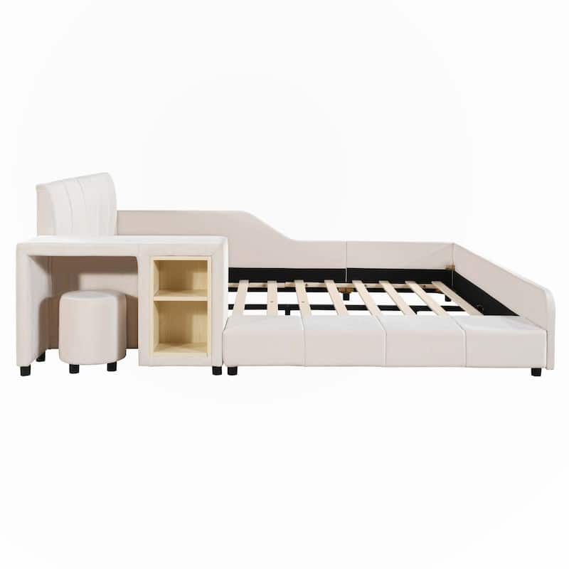 Full Size Upholstered Grounded Bed