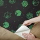 preview thumbnail 3 of 4, Minecraft Black Blocks Peel and Stick Wallpaper