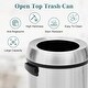 preview thumbnail 29 of 28, 17 Gallon/65 Liter Stainless Steel Trash Can, Round Trash Can