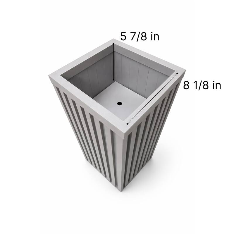 Square Grove Column Planter