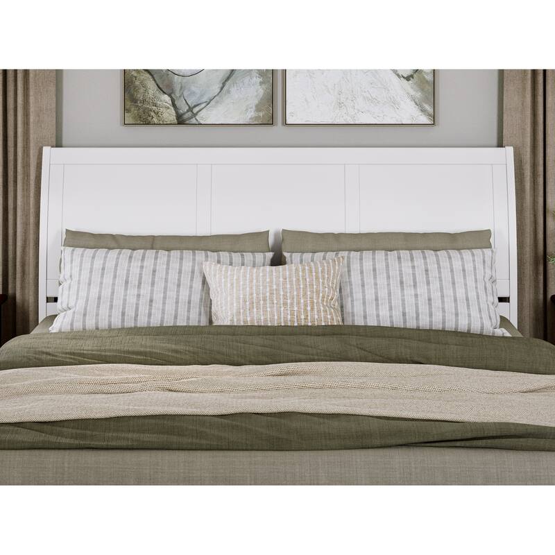 Andorra Platform Bed with Panel Footboard and Twin XL Trundle