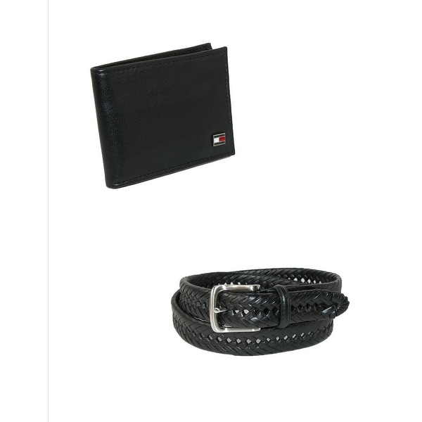 tommy hilfiger belt and wallet set