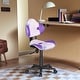 preview thumbnail 20 of 128, JJS Ergonomic Mesh Office Chair Adjustable Lumbar Support Computer Desk Chair PURPLEFLOWER