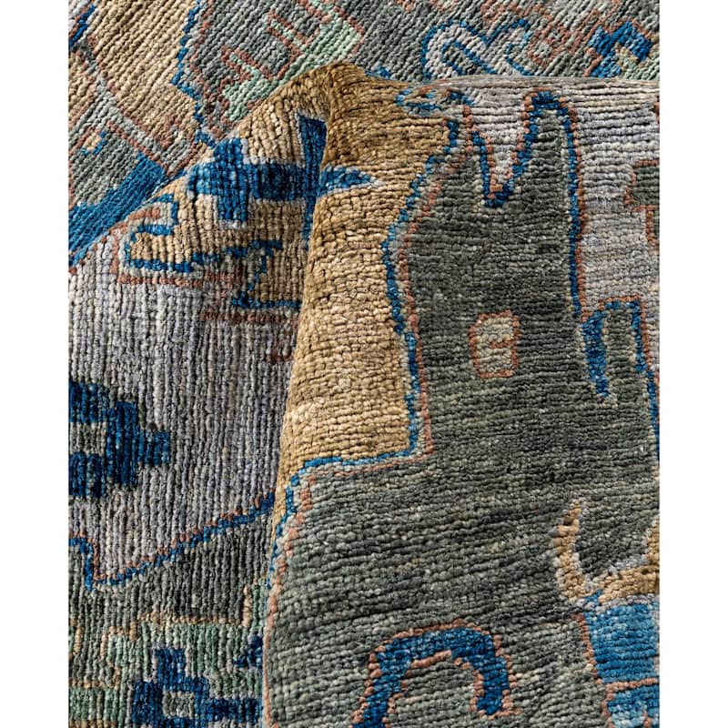 Serapi One-of-a-Kind Hand-Knotted Area Rug - Gray - 8' 10" x 11' 10"