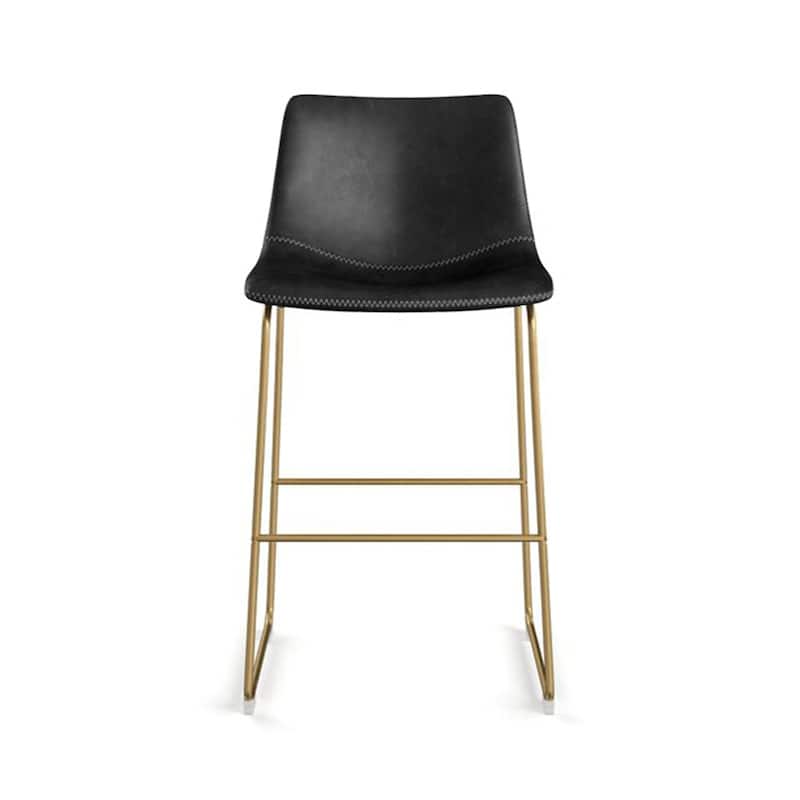 Landon Gold Stool (26"). Set of 2 - 35"Hx18"Wx22"D