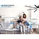 preview thumbnail 84 of 128, Sofucor 52/66/72/76/84Inch Large Ceiling Fan with Dimmable LED Light ,Remote&APP Control,8 Blades for Large Living Room,Porch