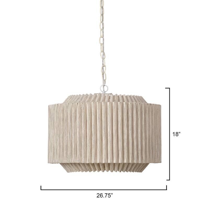 Jamie Young Theory Jute 4-Light Chandelier