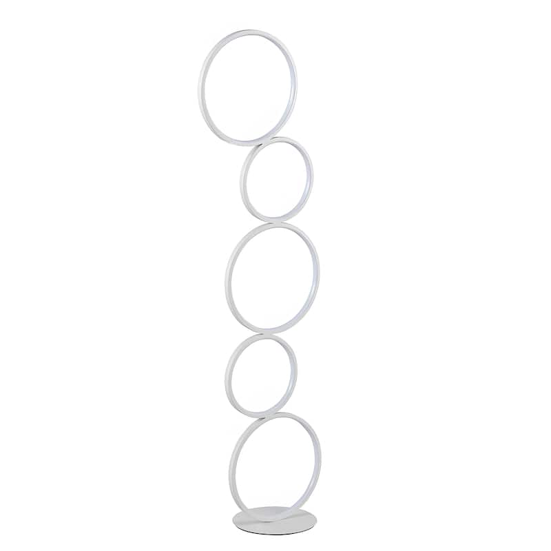 43" Stacked Rings RGB LED Floor Lamp