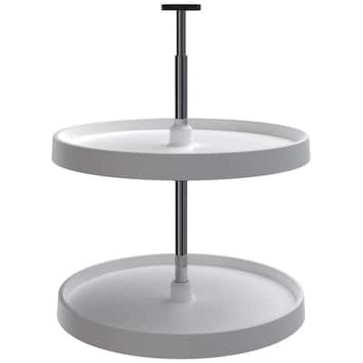 Rev-A-Shelf Value Line 20 Inch Full Circle 2 Shelf Lazy Susan Set with