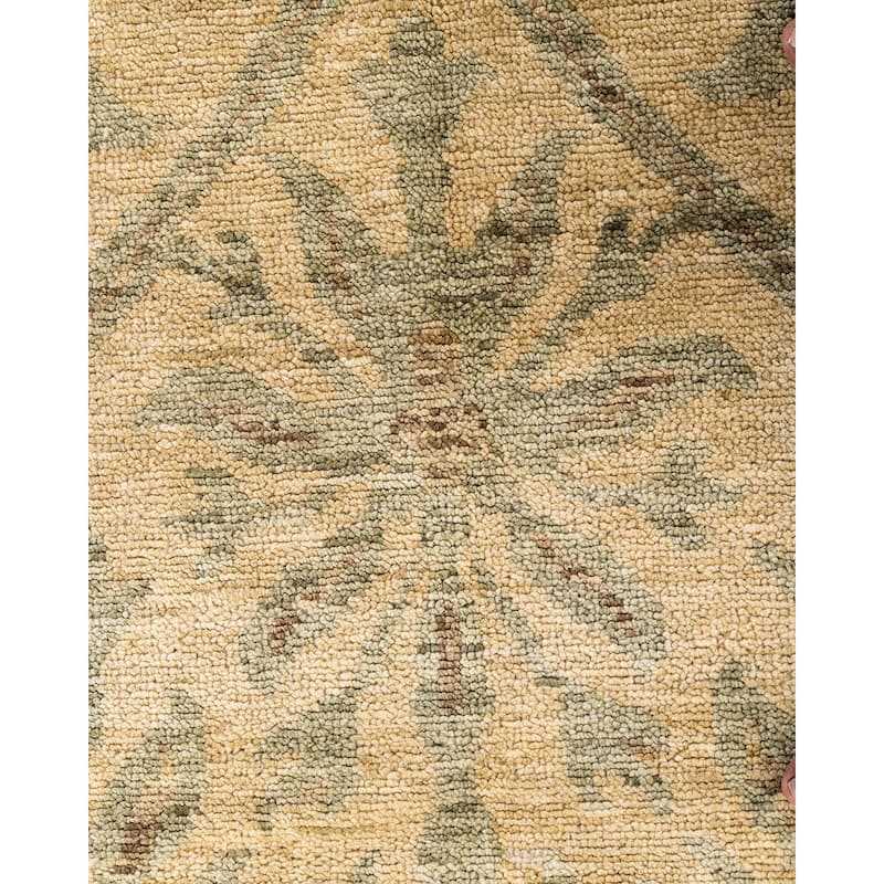 Oushak One-of-a-Kind Handmade Area Rug, Yellow - 8' 2" x 10' 3"