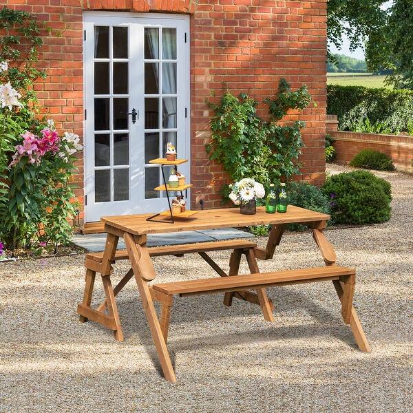 foldable picnic table bench