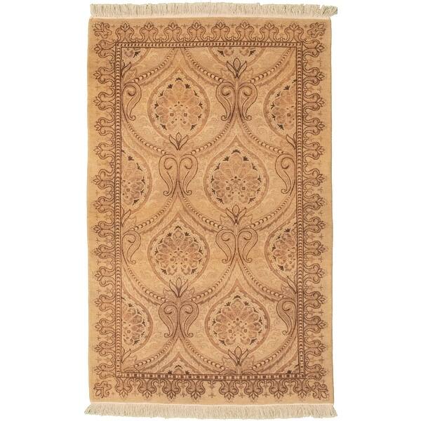 Shop Ecarpetgallery Hand Knotted Pako Persian 18 20 Tan Wool Rug 3 3 X 5 2 On Sale Overstock 31838019