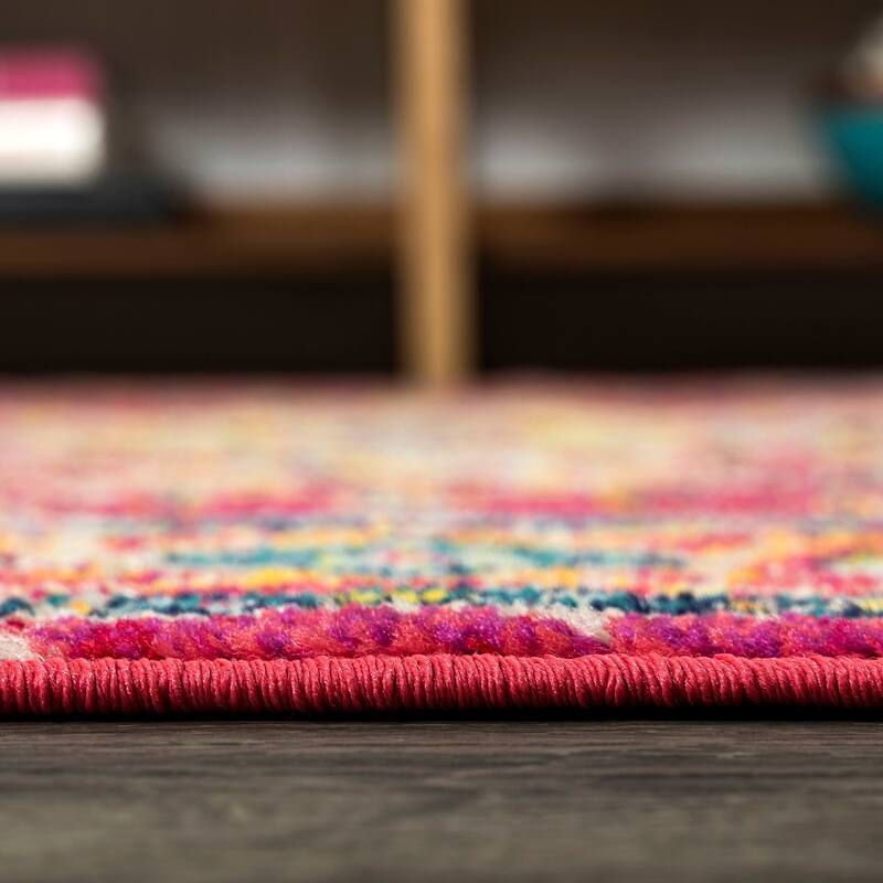 JONATHAN Y Audrey Geometric Medallion Area Rug