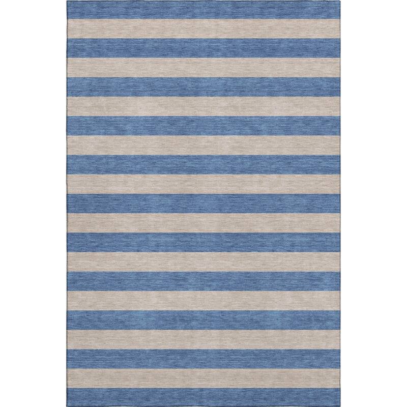 Premium Washable Super Soft Cabana Stripe Mayfield Rug