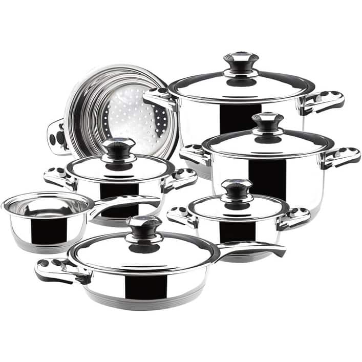 Magefesa Ecotherm Dietetic Stainless Steel 12-piece Cookware Set