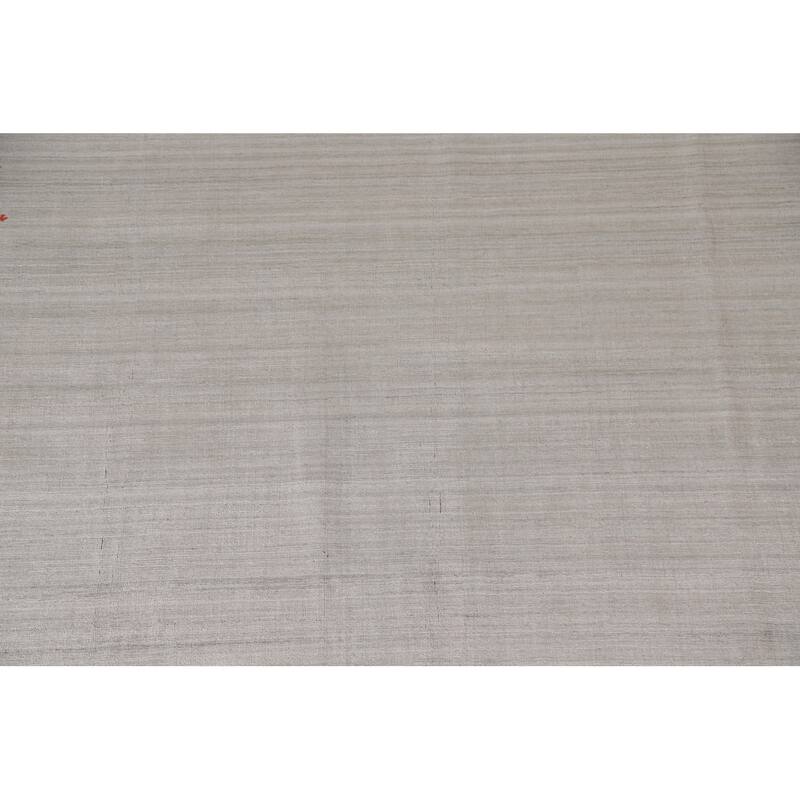 Gabbeh Indian Area Rug Handmade Beige Wool Carpet - 7'7"x 9'8"
