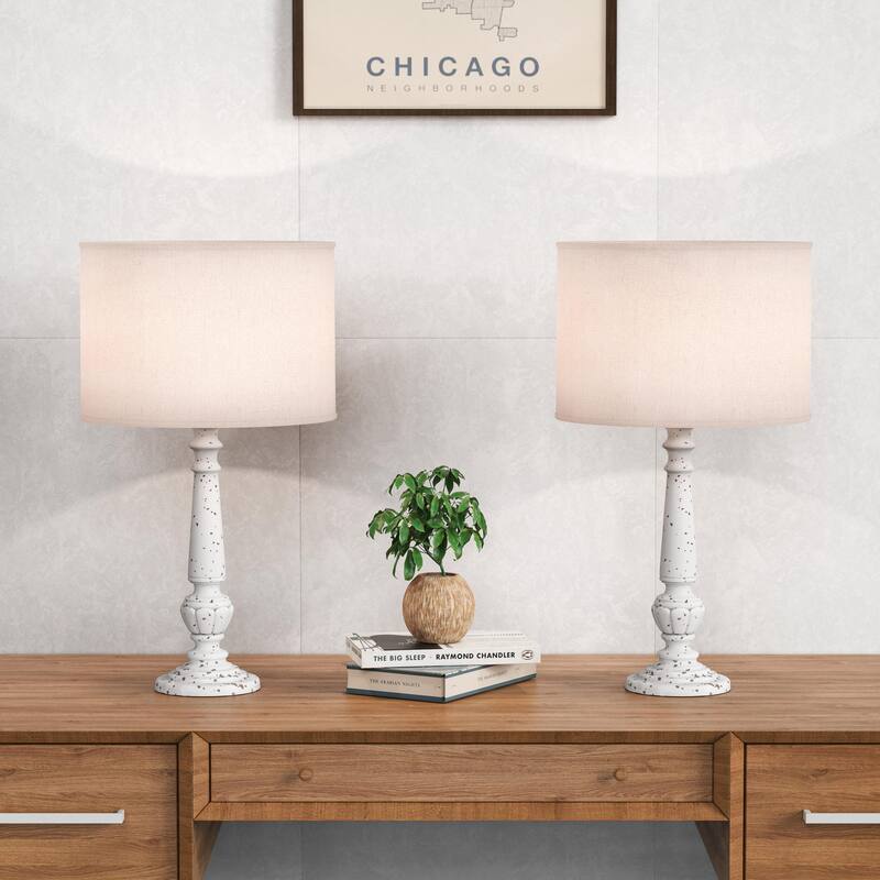Vintage Bedside Nightstand Lamp Table Lamps Set of 2