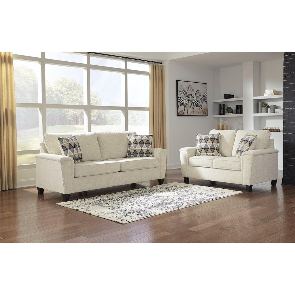 Signature Design by Ashley Abinger Beige 2-Piece Upholstery Package - 89"W x 38"D x 39"H