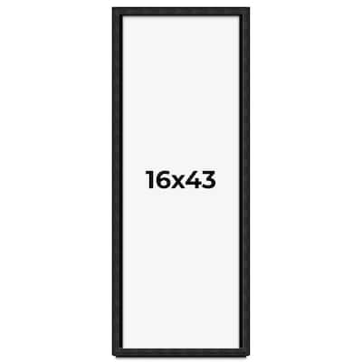 16x43 Shadow Box Black Rustic Barnwood Display Frame | 1.125 Inch