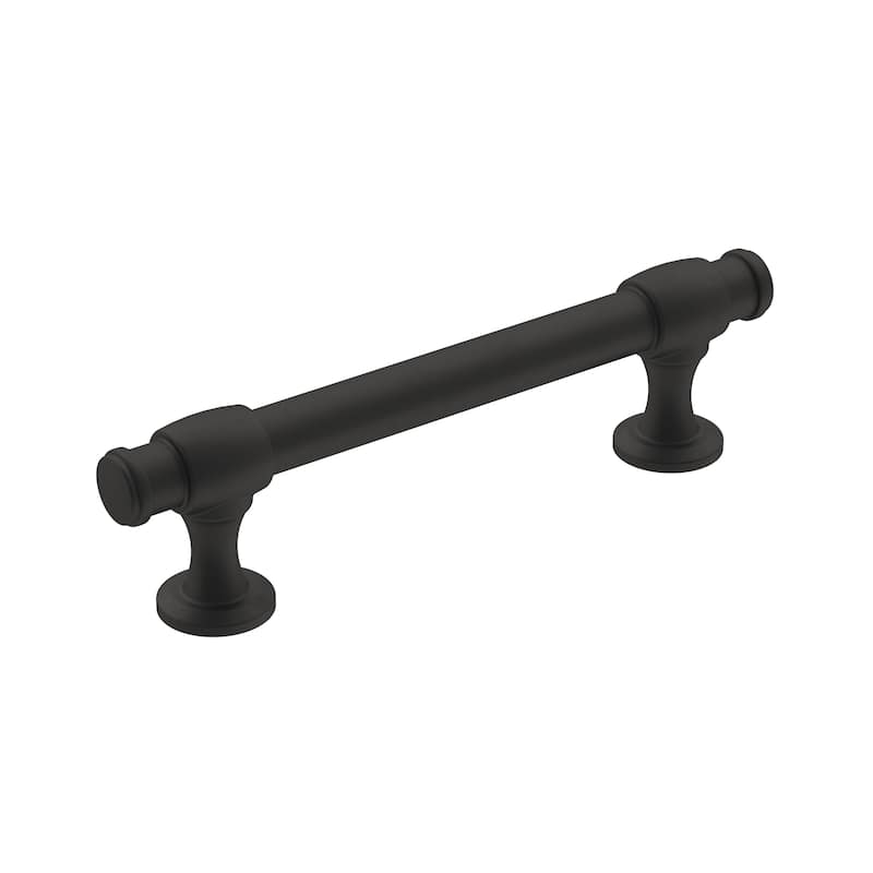 Amerock Winsome Kitchen Cabinet Pull - 3-3/4 in (96 mm) Center-to-Center - Matte Black