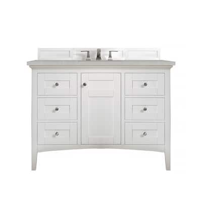 James Martin Vanities Palisades 48" Single Vanity, Bright White