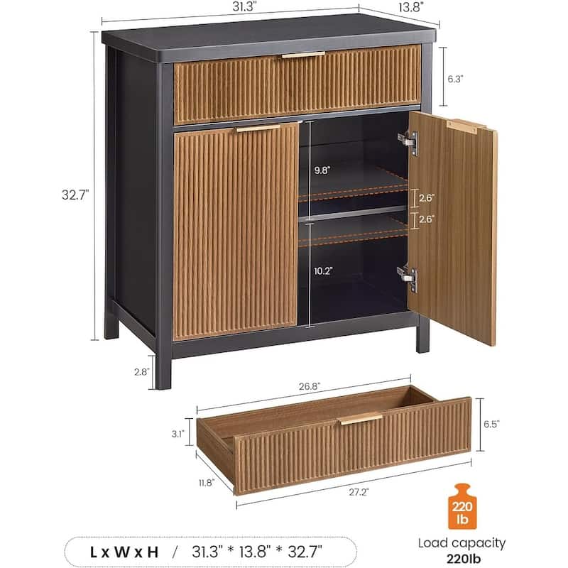 Sideboard Buffet Storage Cabinet,Buffet Table Storage Doors and Drawer