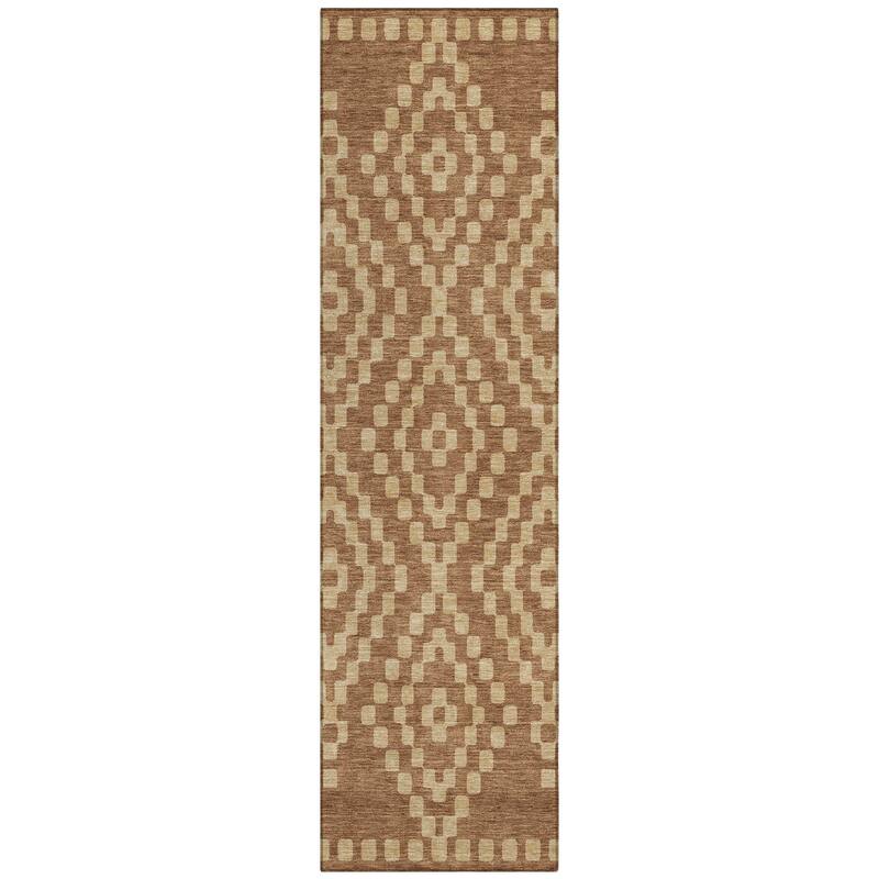 Machine Washable Indoor/ Outdoor Chantille Boho Moroccan Rug