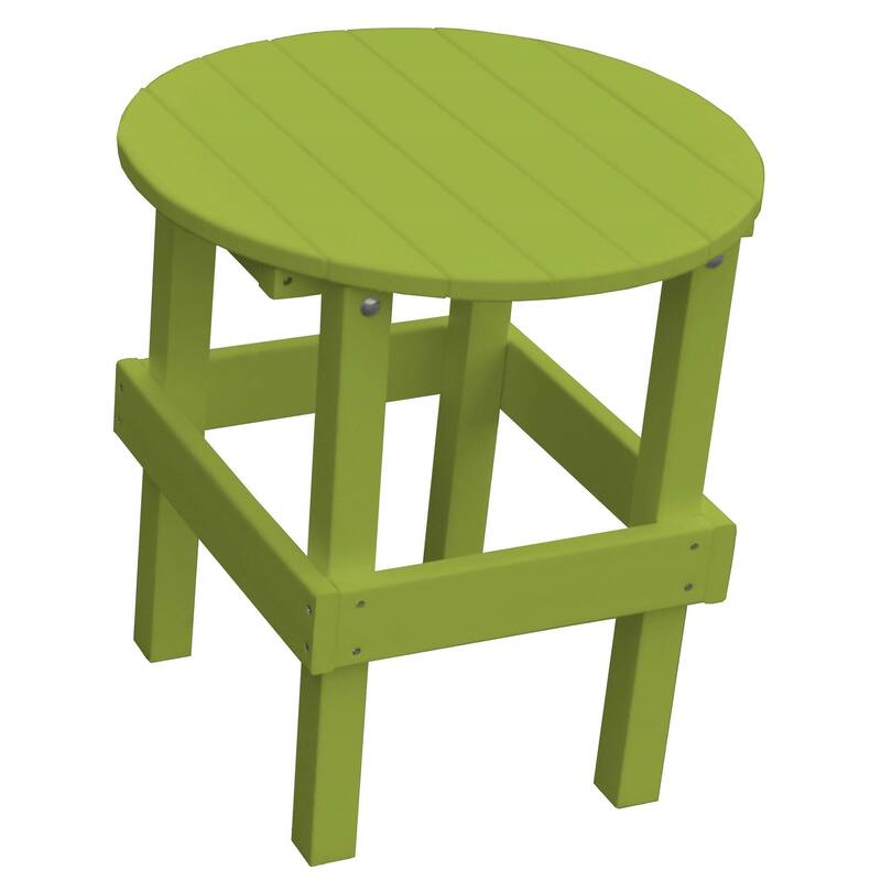 Poly Round Side Table - Tropical Lime