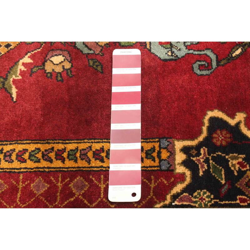 ECARPETGALLERY Hand-knotted Teimani Dark Red Wool Rug - 2'7 x 3'7