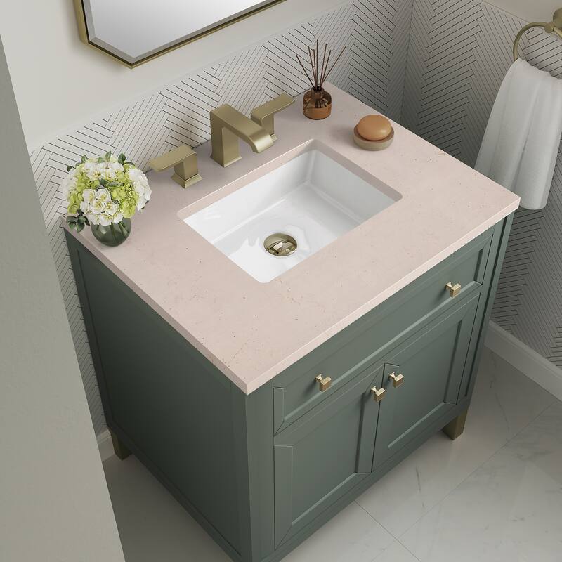 James Martin Vanties Chicago 30" Single Vanity, Smokey Celadon