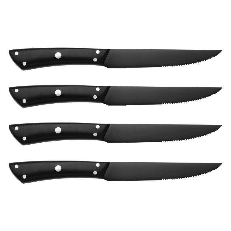 Henckels Noir 4-pc Steak Knife Set - Black