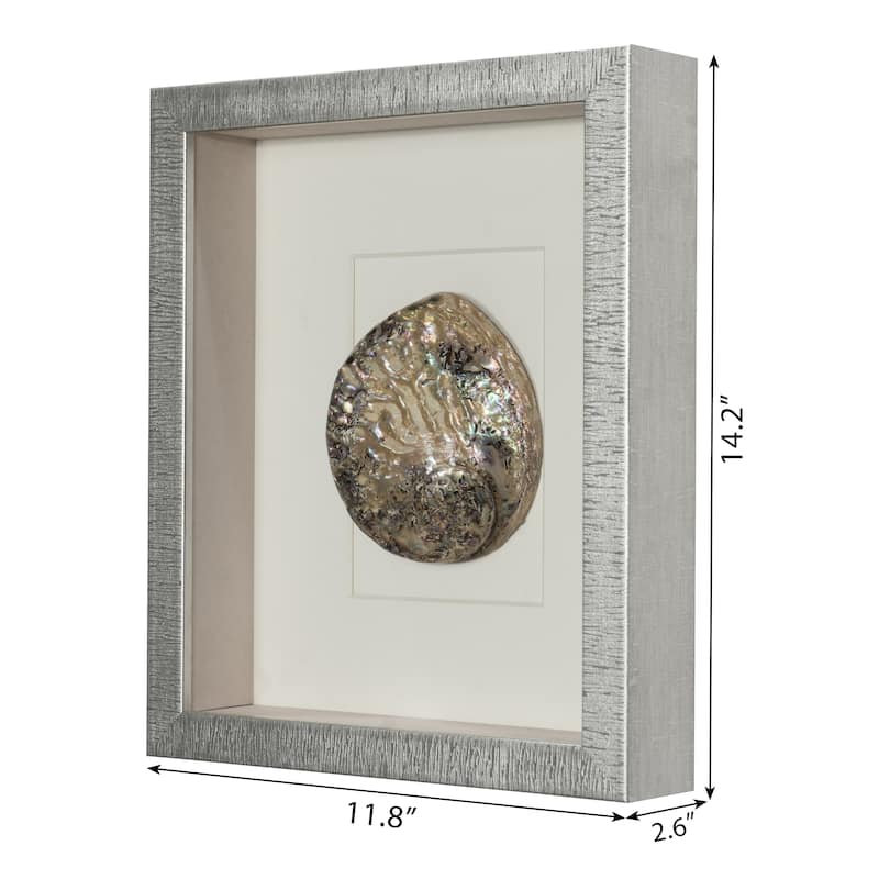 HUJI Abalone & Pearl Shell Shadow Box Wall Décor Set