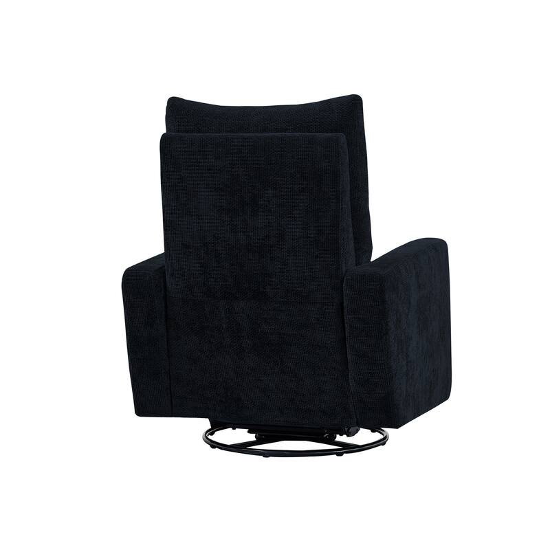 Olmas 33.5"W Power Swivel Glider Recliner with USB Charger