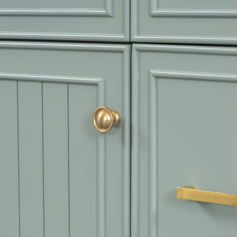 Bathroom Vanity with Sink, Vanity Set with Double-Layer & Standard Drawers, Bathroom Storage Cabinet with Adjustable Shelf