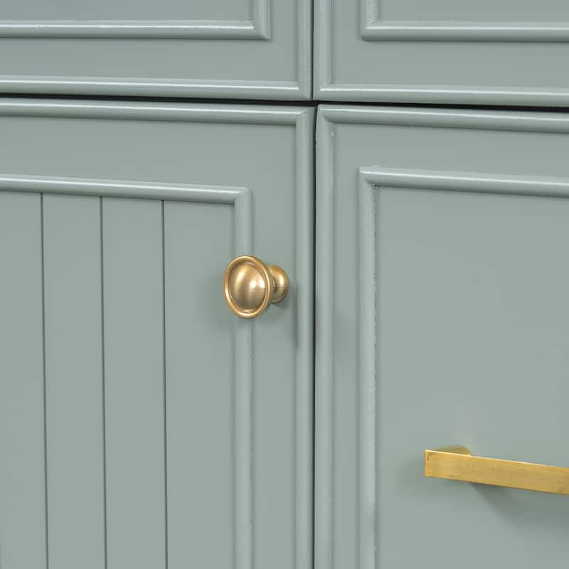 Roomfitters 36" Bathroom Vanity with Ceramic Sink, Solid Wood Frame, Soft Close Doors and 3 Drawers