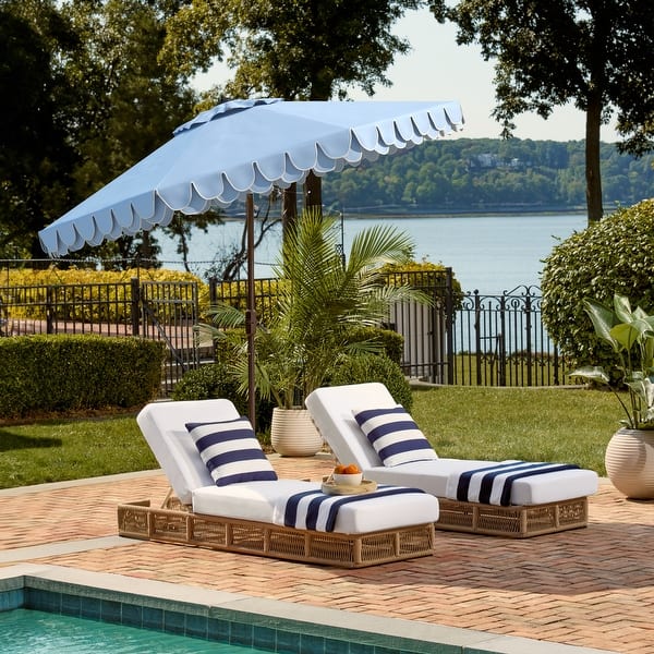 9ft round patio umbrella MONDAWE Outdoor with Push-Button Tilt & Crank Aluminum Market Umbrella with 8 Sturdy Ribs for Pool Deck Yard (Base Not Included) : Patio, Lawn & Garden 360 Sun Safavieh Elegant Valance 9Ft Auto