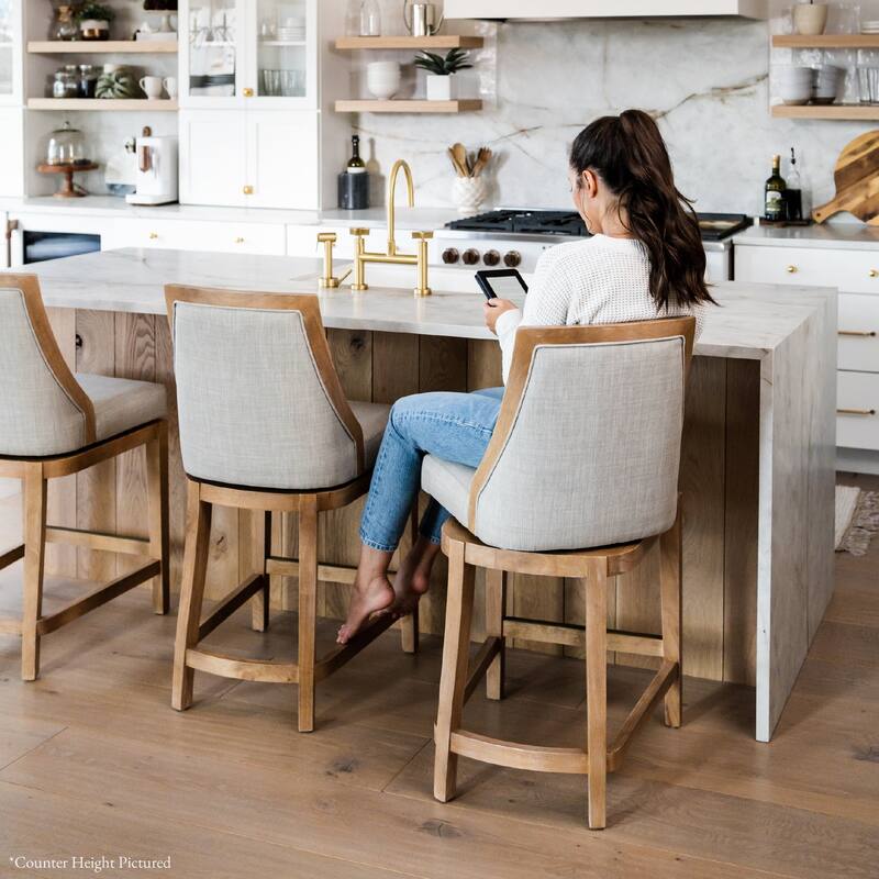 Maven Lane Vienna Swivel Kitchen Stool