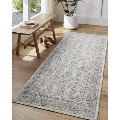 Livabliss Transitional Beckham Medallion Area Rug