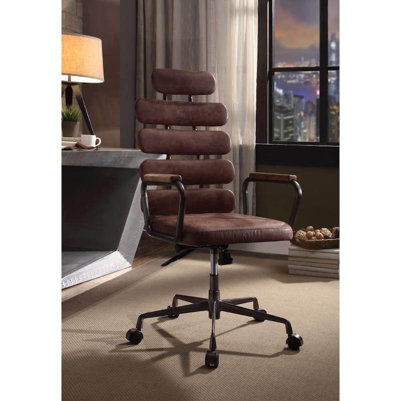 Top Grain Leather Office Chair with 5-Star Base