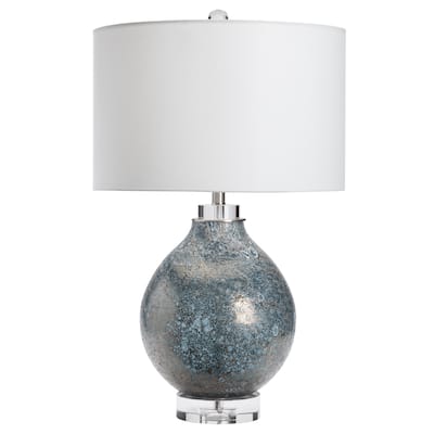 Dalton Glass Table Lamp - Blue/Grey