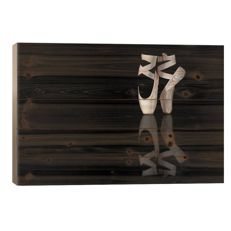 Ballet Print On Wood by Pauline Pentony - Multi-Color - 18x26x1.5