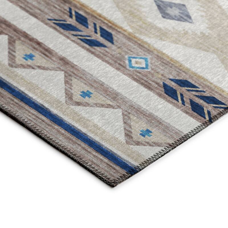 Indoor/ Outdoor Sonora Global Medallions Washable Rug