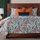 preview thumbnail 4 of 19, Siscovers Gonzo Botanical Print Duvet Set Carnival - California King - 7 Piece