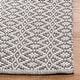 preview thumbnail 3 of 2, SAFAVIEH Handmade Flatweave Montauk Everly Casual Cotton Rug - Ivory/Grey - 2' 3" x 9'