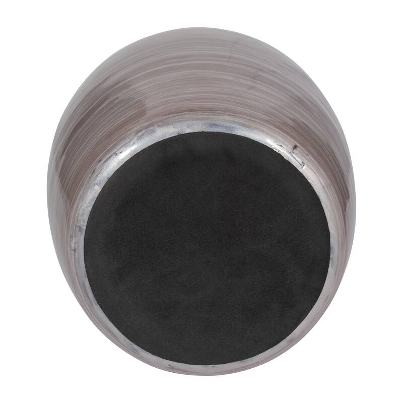 Sagebrook Home Blush Glass Swirled Round Vase