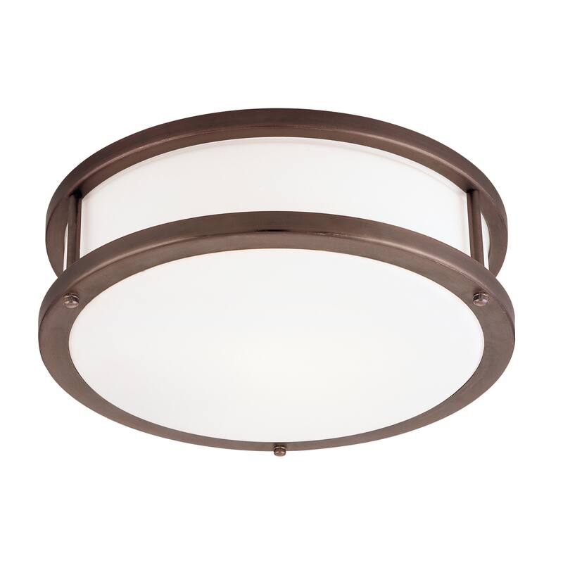 Access Lighting Conga 2-light Bronze 16-inch Flush Mount - Bronze