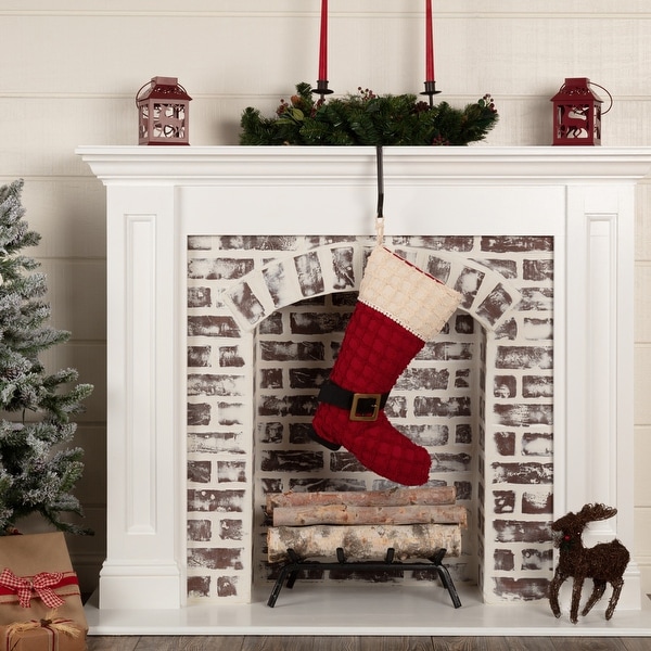 Chenille Christmas Boot Stocking 12x20 - Stocking 12x20