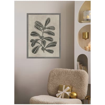 Kate and Laurel Framed Canvas Winter Berry ll by Nikita Jariwala